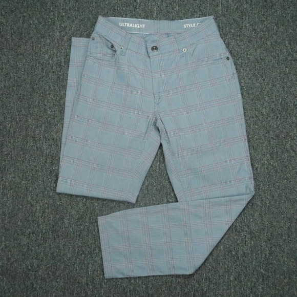 brax Other - Brax Pants Men 28x29 Blue Plaid‎ Chuck Ultralight Chino 5 Pocket Stretch